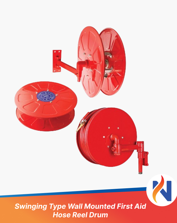 Swinging Type Wall Mounted First Aid Hose Reel Drum
